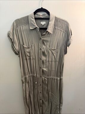 EUC Tribal Button Front Collared Dress